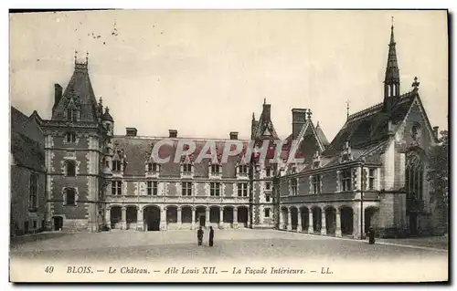 Ansichtskarte AK Blois Le Chateau Aile Louis XII La Facade Interieure