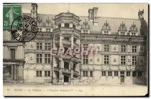 Cartes postales Blois Le Chateau Escalier Francois 1er