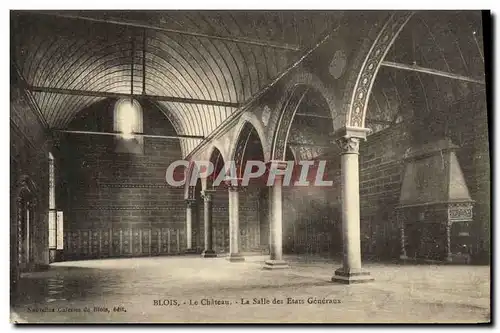 Cartes postales Blois Le Chateau La Salle des Etats Generaux