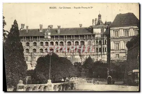 Cartes postales Blois Le Chateau Facade Francois ler