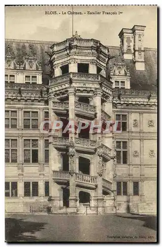 Ansichtskarte AK Blois Le Chateau Escalier Francois ler