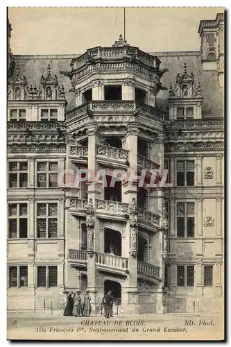 Ansichtskarte AK Chateau de Blois Aile Francois l er Soubassement du Grand Escalier