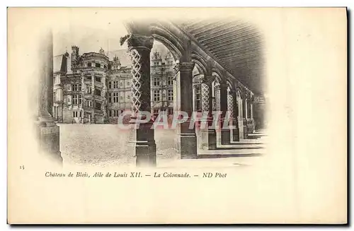 Ansichtskarte AK Chateau de Blois Aile de Louis Xll La Colonnade