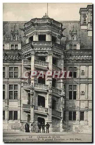 Ansichtskarte AK Chateau de Blois Aile de Francois l er le grand Escalier