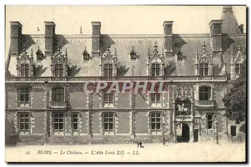 Cartes postales Blois Le Chateau L Aile Louis Xll