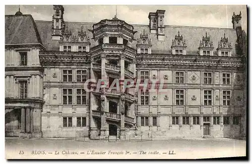 Cartes postales Blois de Chateau L Escalier Francois 1er