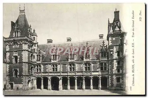 Ansichtskarte AK Blois De Chateau Aile Louis Tour du Grand Escalier