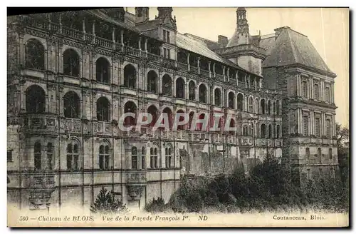 Cartes postales Blois De Chateau Vue de la Facade Francois 1er