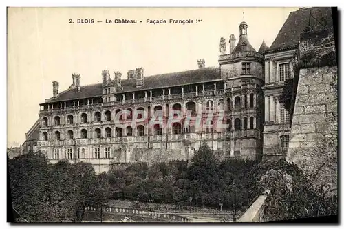 Cartes postales Blois De Chateau Vue de la Facade Francois 1er