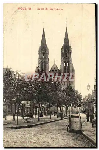 Cartes postales Moulins Eglise du Sacre Coeur