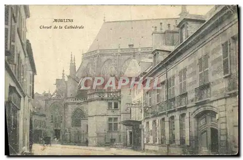 Ansichtskarte AK Moulins Chevet de la Cathedrale