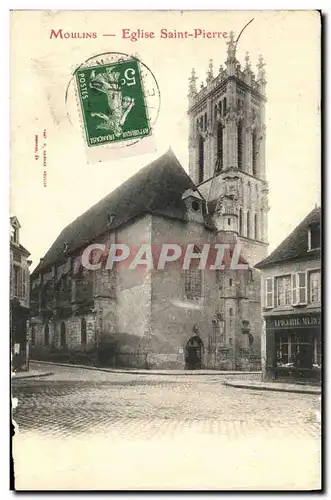 Cartes postales Moulins Eglise Saint Pierre Epicerie