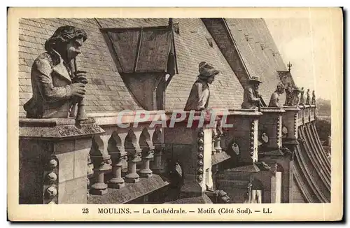 Ansichtskarte AK Moulins La Cathedrale Motifs