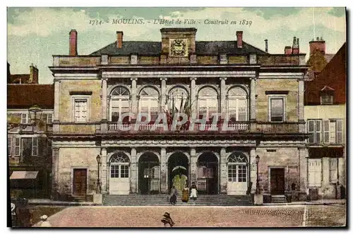 Cartes postales Moulins L Hotel de Ville Construit en 1829