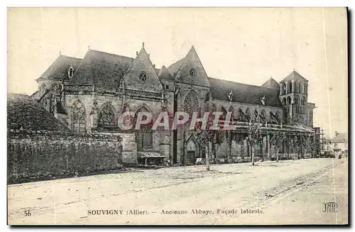 Cartes postales Moulins Ancienne Abbaye Facade Laterale