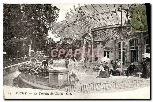 Ansichtskarte AK Vichy La Terrasse du Casino