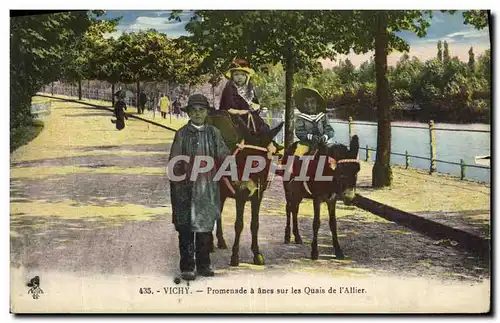 Ansichtskarte AK Vichy Promenade a anes sur les Quais de l Allier