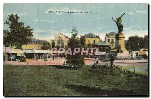 Ansichtskarte AK Vichy La Place du Marche