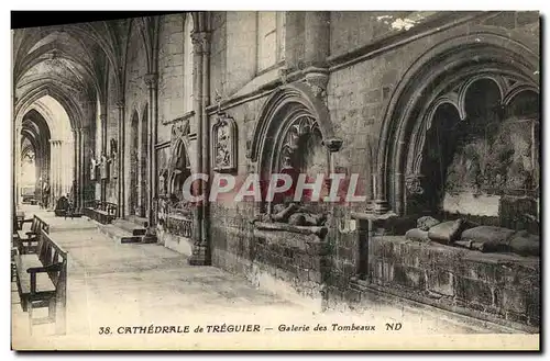 Ansichtskarte AK Cathedrale de Treguier Galerie des Tombeaux