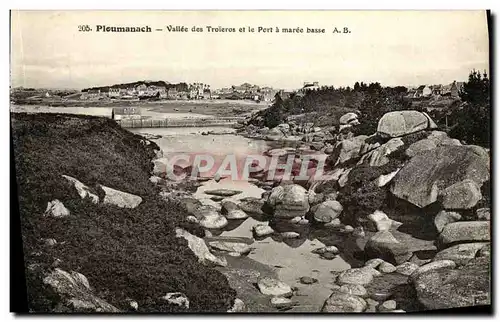 Cartes postales Ploumanch Vallee des Troieros et le Port a Maree basse