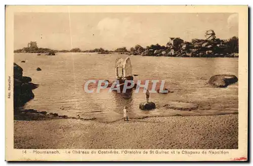 Ansichtskarte AK Ploumanch Le Chateau Costaeres L Oratolre de St Guirec et le chapeau de Napoleon