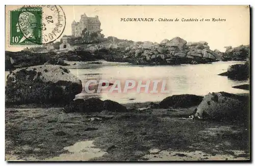 Cartes postales Ploumanch Chateau Coasteres et ses Rochers