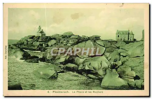 Cartes postales Ploumanch Le Phare et les Rochers