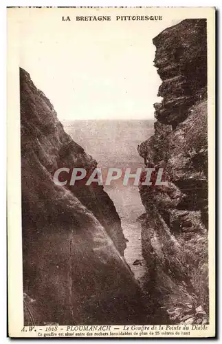 Cartes postales Ploumanch Le Gouffre de la Pointe du diable