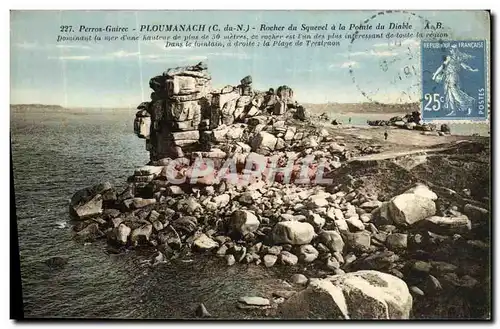 Cartes postales Ploumanch Rochers du Squevel a la Pointe du Diable