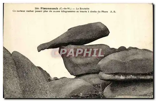 Cartes postales Ploumanach La Bouteille Rocher