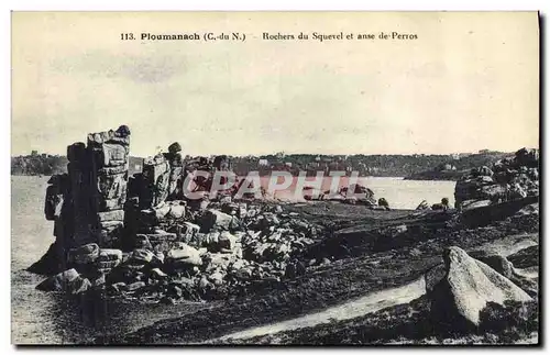 Ansichtskarte AK Ploumanach Rochers du Squevel et anse de Perros