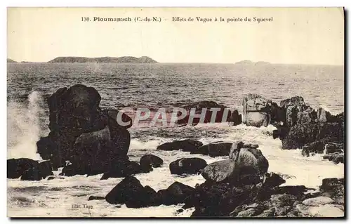 Cartes postales Ploumanach Effets de Vague a la Pointe du Squevel