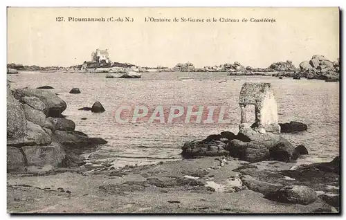 Ansichtskarte AK Ploumanach L Oratoire de St Guirec et le Chateau de Coasteeres