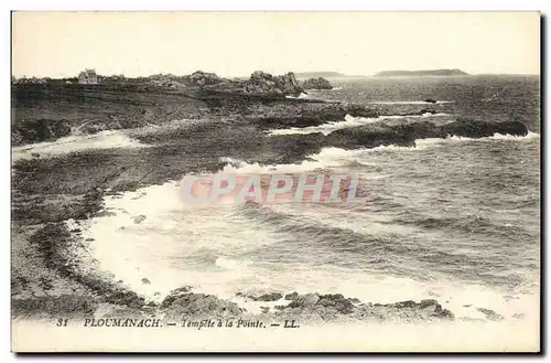 Cartes postales Ploumanach Tempete a la Pointe