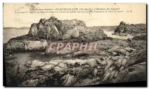 Cartes postales Ploumanach Rochers du Squevel