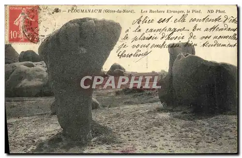 Cartes postales Ploumanach Les Rochers Etranges le Pied