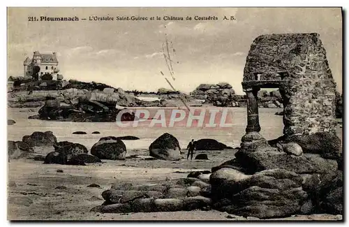 Cartes postales Ploumanach L Oratoire Saint Guirec et le Chateau de Costaeres