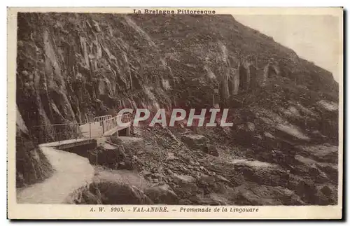 Cartes postales Val Andre Promenade de la Lingouare