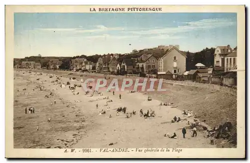 Cartes postales Val Andre Vue Generale de la Plage