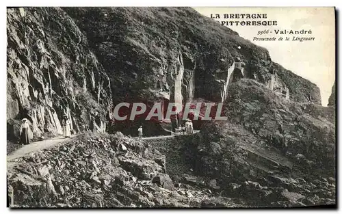 Cartes postales Val Andre Promenade de la Lingouare