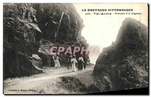 Cartes postales Val Andre Promenade de la Lingouare