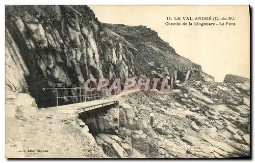 Cartes postales Val Andre Chemin de Lingouare Le pont