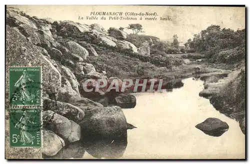 Cartes postales Ploumanach La Vallee du Petit Troierou a maree haute