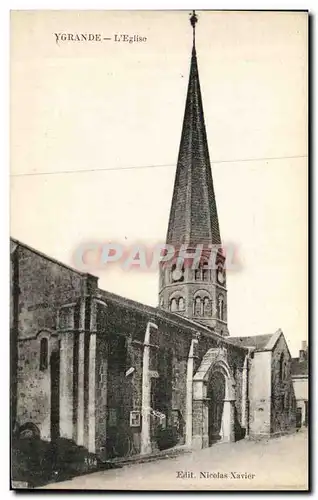 Cartes postales Ygrande L Eglise