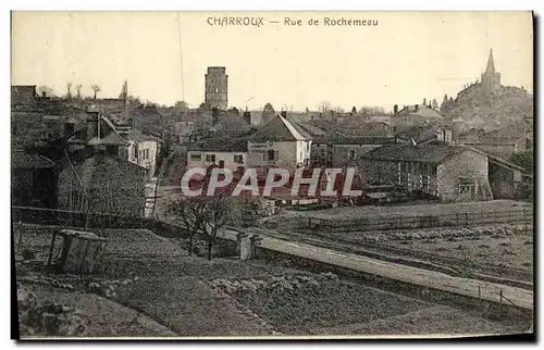 Cartes postales Charroux Rue de Rochemeau