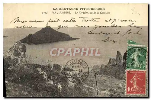 Cartes postales Val Andre Le Verdelet vu de la Corniche