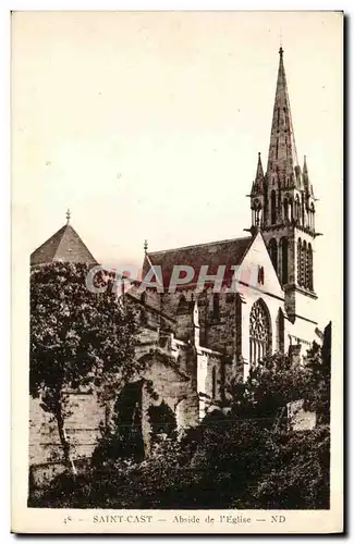 Cartes postales Saint Cast Abside de L Eglise