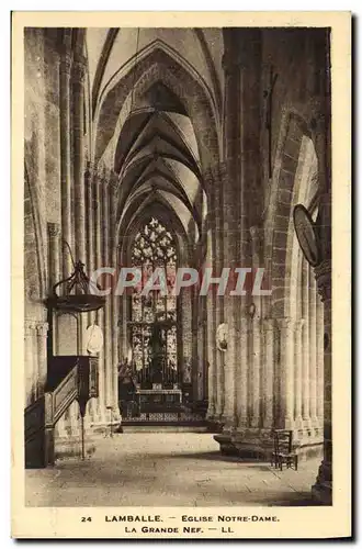 Ansichtskarte AK Lamballe Eglise Notre Dame La Grande Nef