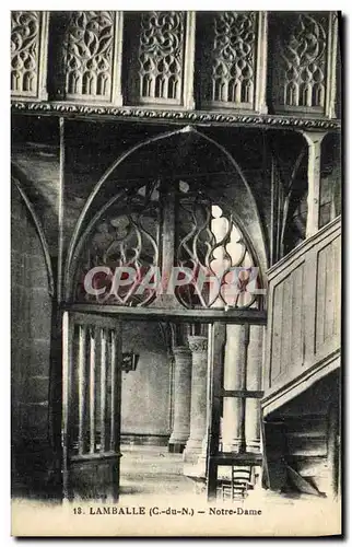 Ansichtskarte AK Lamballe Interieur de L Eglise Notre Dame