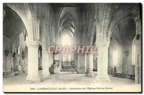 Ansichtskarte AK Lamballe Interieur de L Eglise Notre Dame